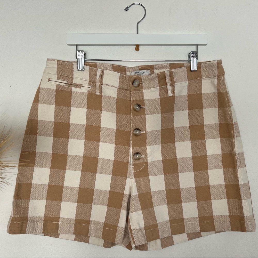 Madewell Emmett Shorts in Gingham: Button-Front Edition